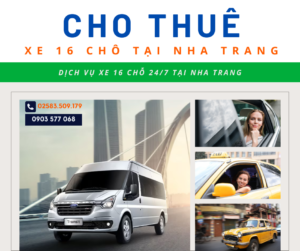 Dịch vụ cho thuê xe 16 chỗ Nha Trang, Khánh Hòa